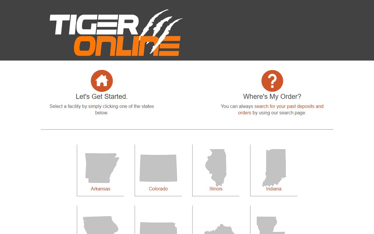 Mayes County jail commissary deposits through Tiger
